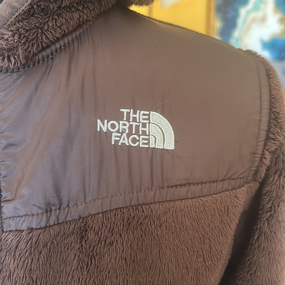 The North Face Fleece Hoodie Jacket Brown Girls Size L - Picture 2 of 10